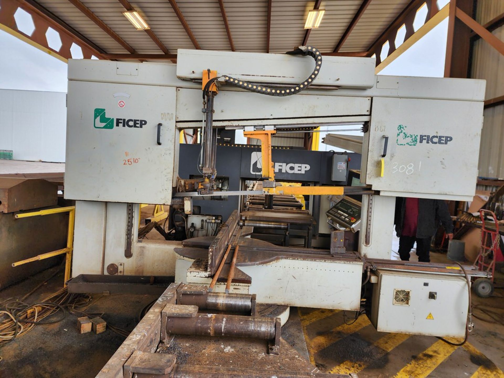 2006 Ficep 1101DZB Drill Line W/ Saw W/ Ficep Controller; W/ Roller & Transfer Tables; W/ Ele - Image 8 of 31