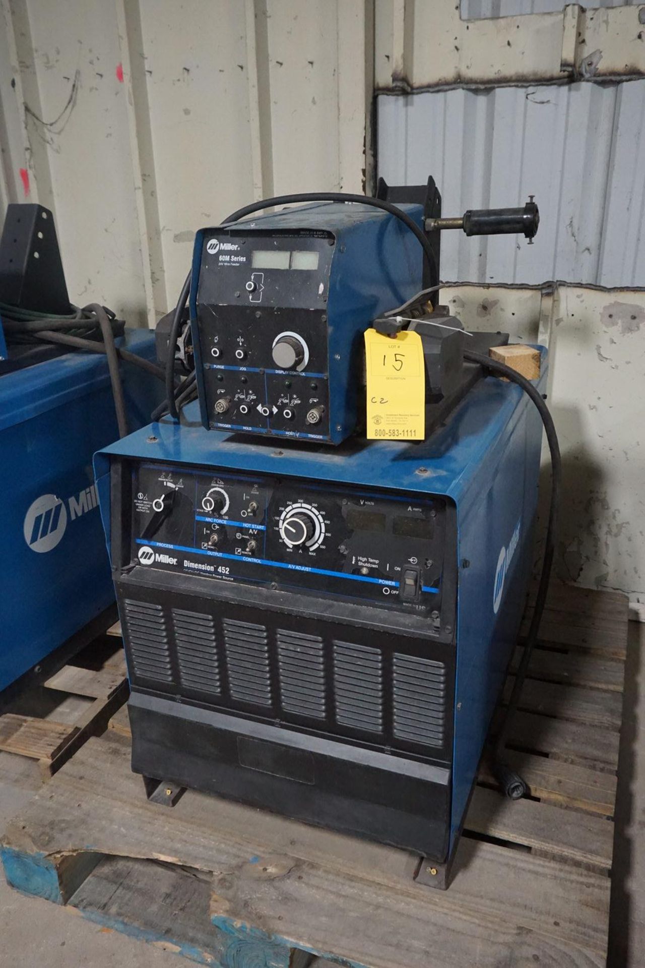 Miller Dimension 452 Welder w/ Miller 60 Series Wire Feeder