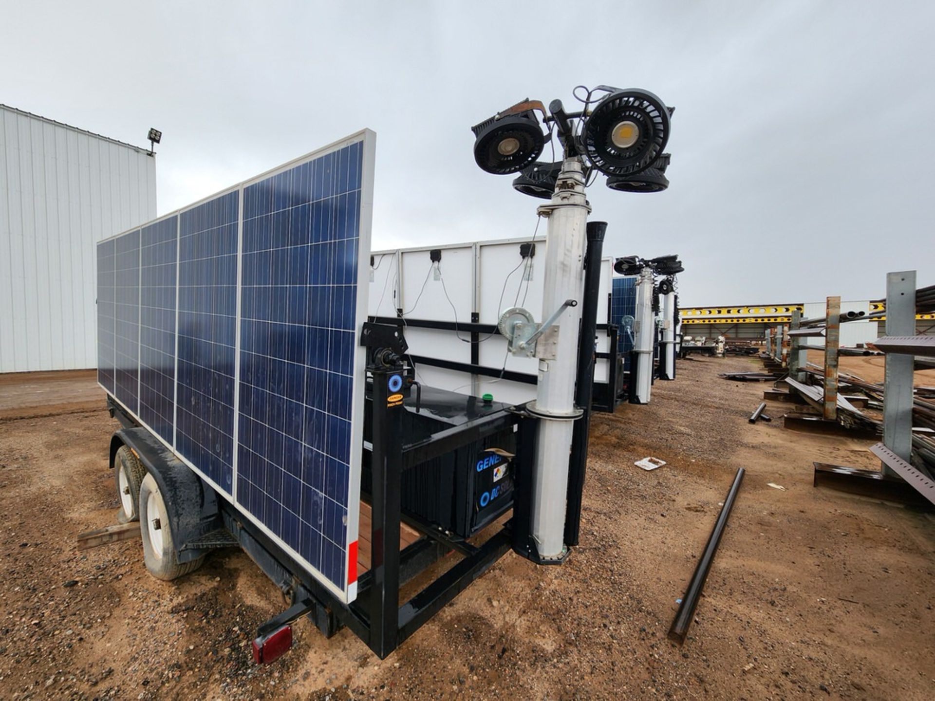 2012 Carson Trailer Solar Trailer Vin: 4HXSC1628DC165331; W/ Kubota Lowboy II Generator (Loc: - Image 6 of 10