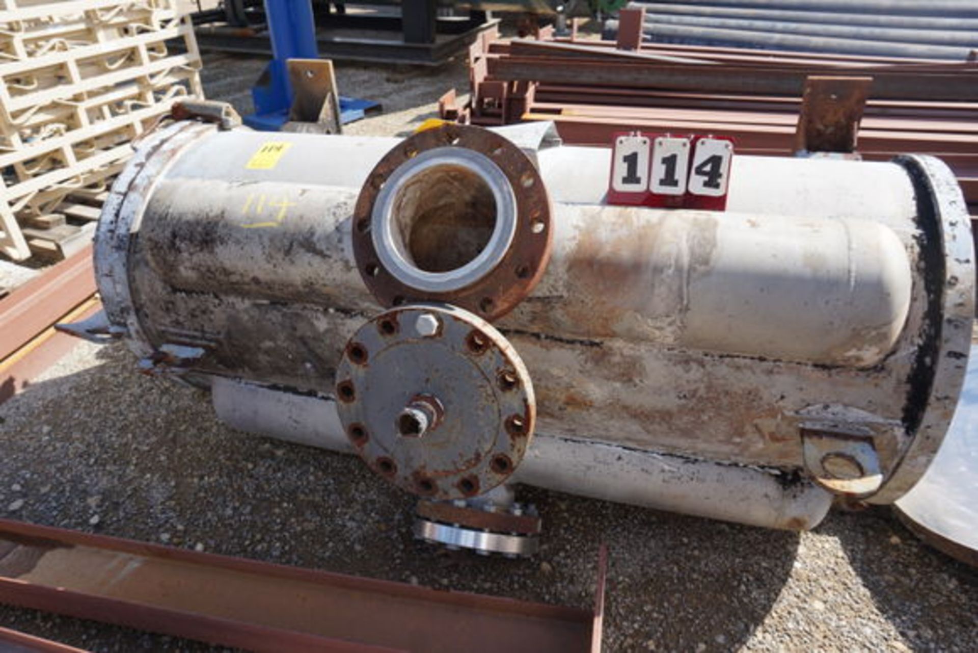 Stainless Steel Spiral Heat Exchanger, 250 PSI at 400 (LOCATION: ROME, TX)