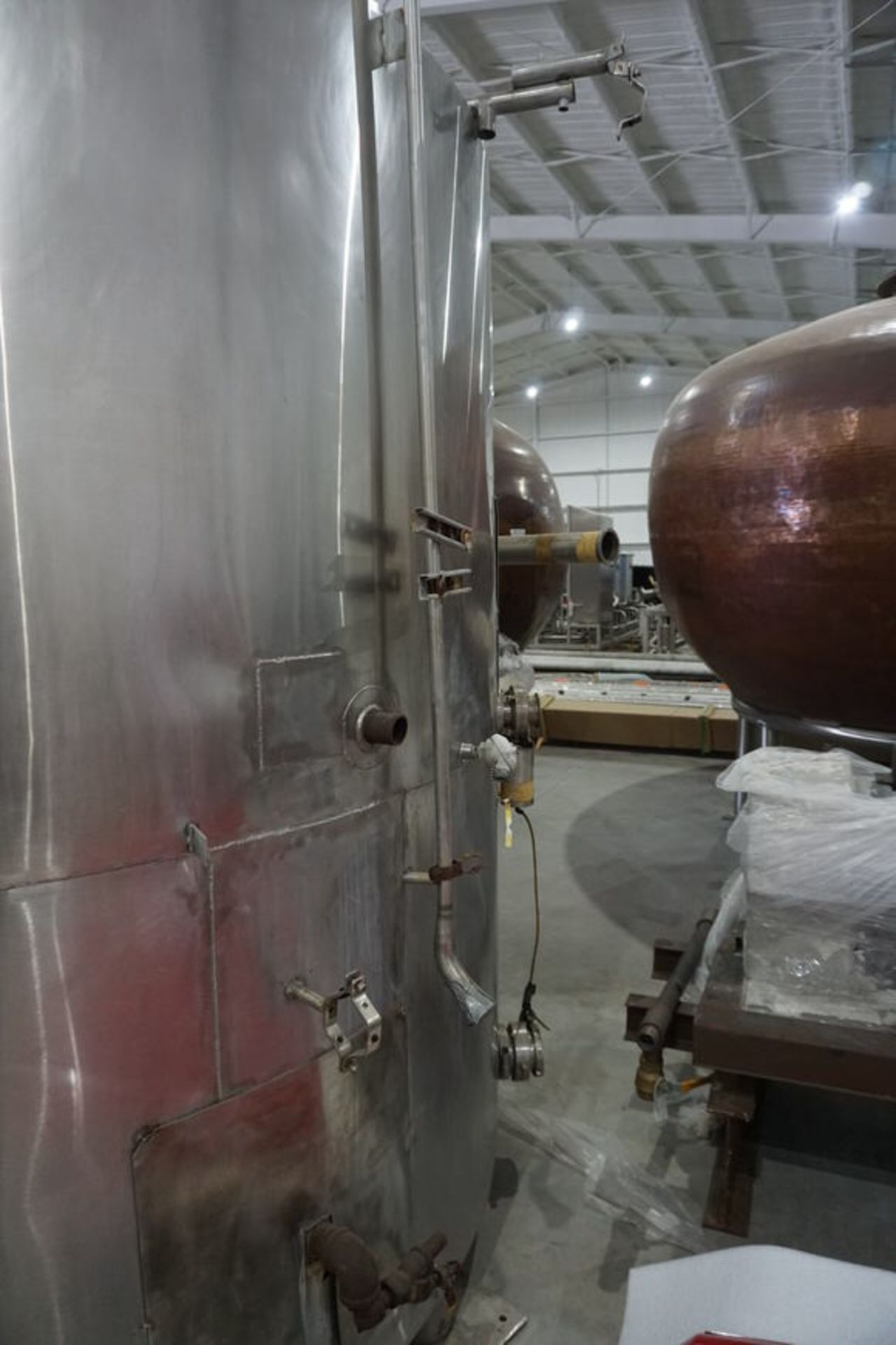 Stainless Steel Mixing Kettle/ Whirpool Tank, 59HL, 745 BBL Max Cap (LOCATION: ROME, TX) - Image 8 of 10