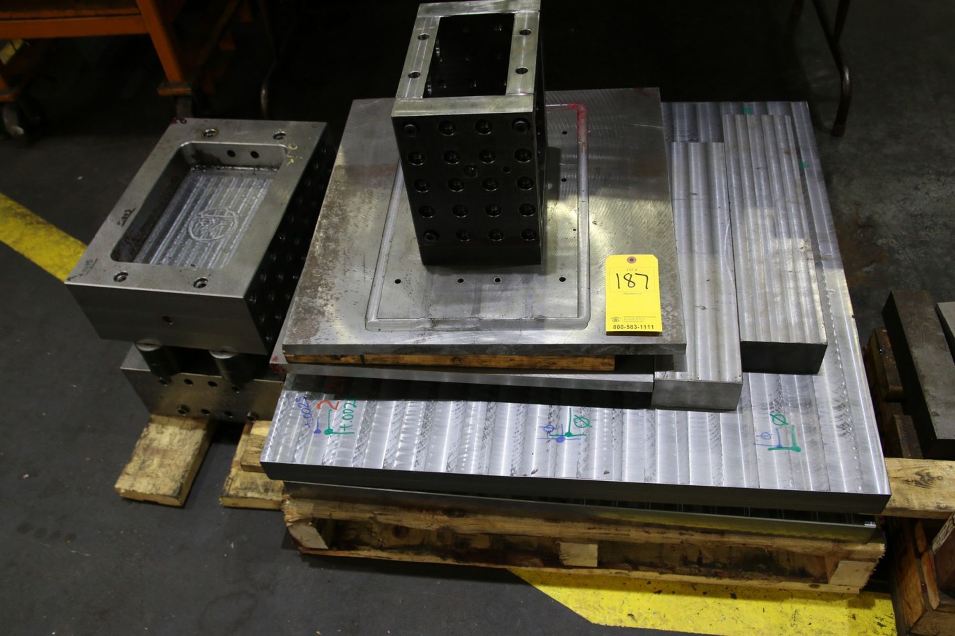 Pallet of Various Pieces of Steel and Setup Blocks