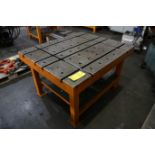 Industrial T-Slotted Table 42" x 50" x 30" H