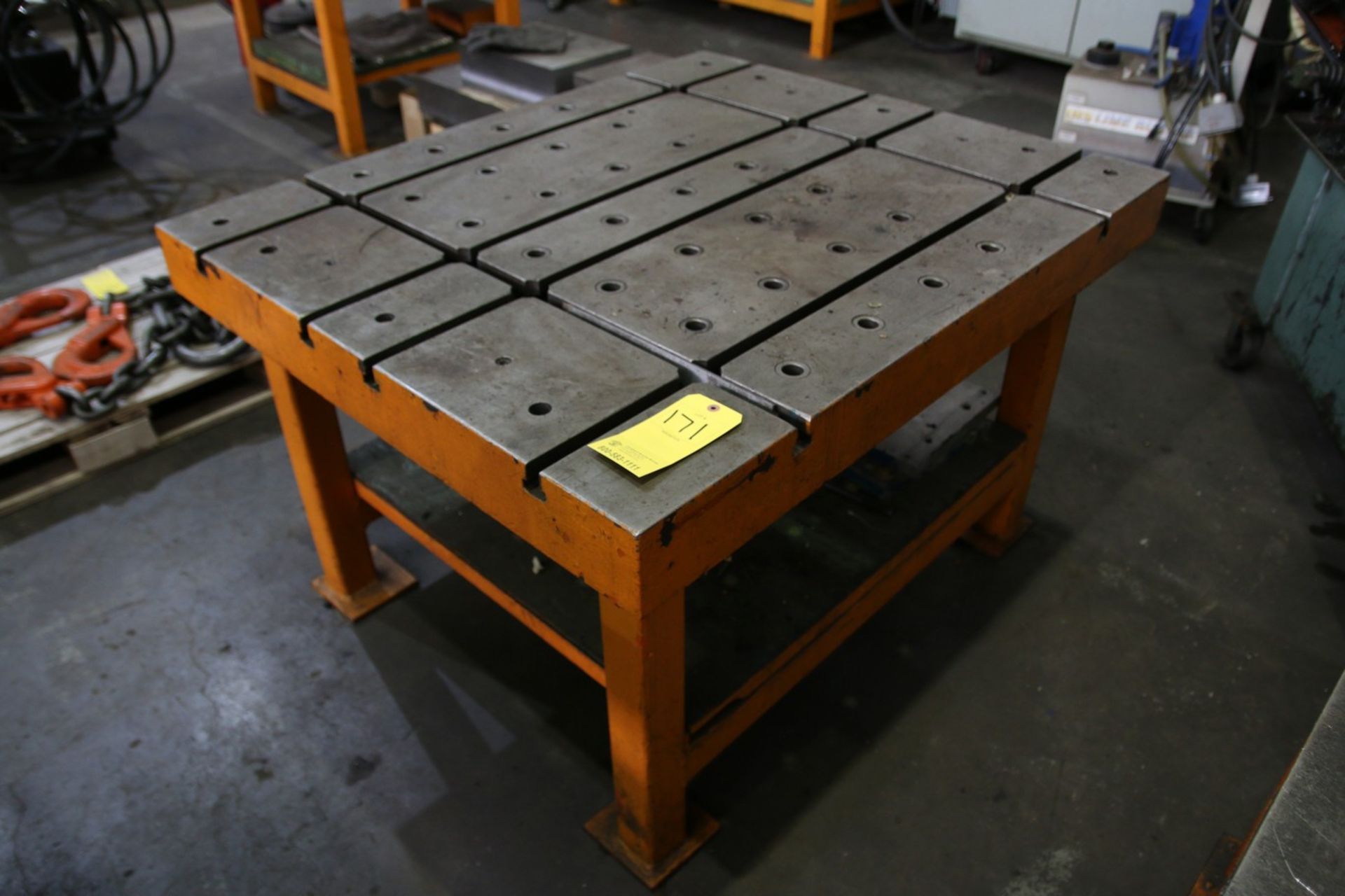 Industrial T-Slotted Table 42" x 50" x 30" H