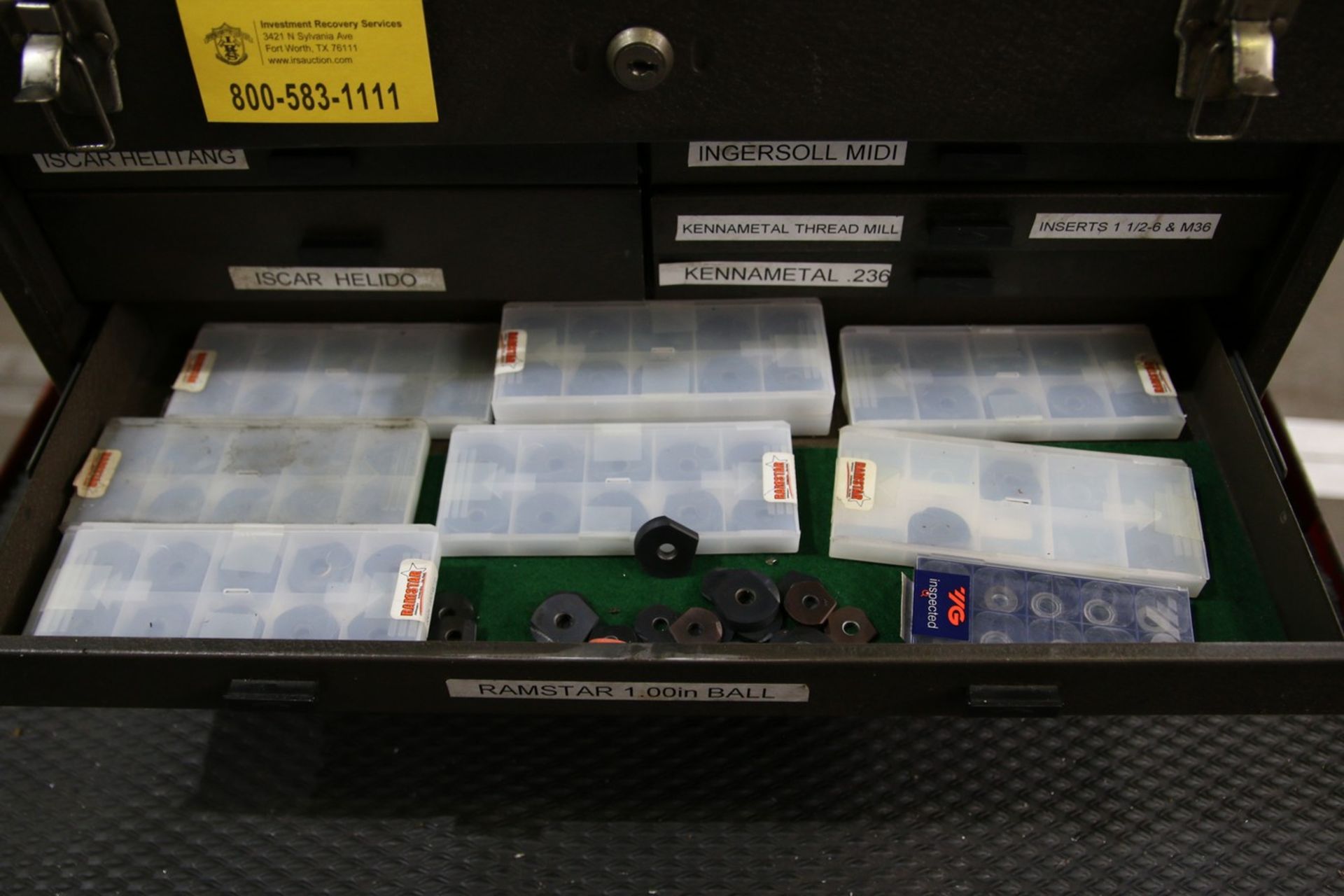 Tool Box with Contents Contents Include New and Used Carbide Inserts - Image 5 of 6