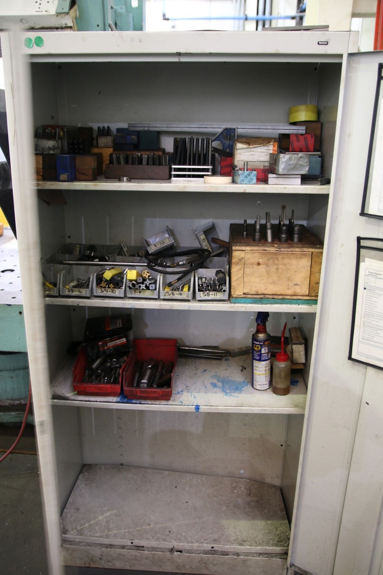 2-Door Cabinet with Taps, Drills and Punches - Image 2 of 4