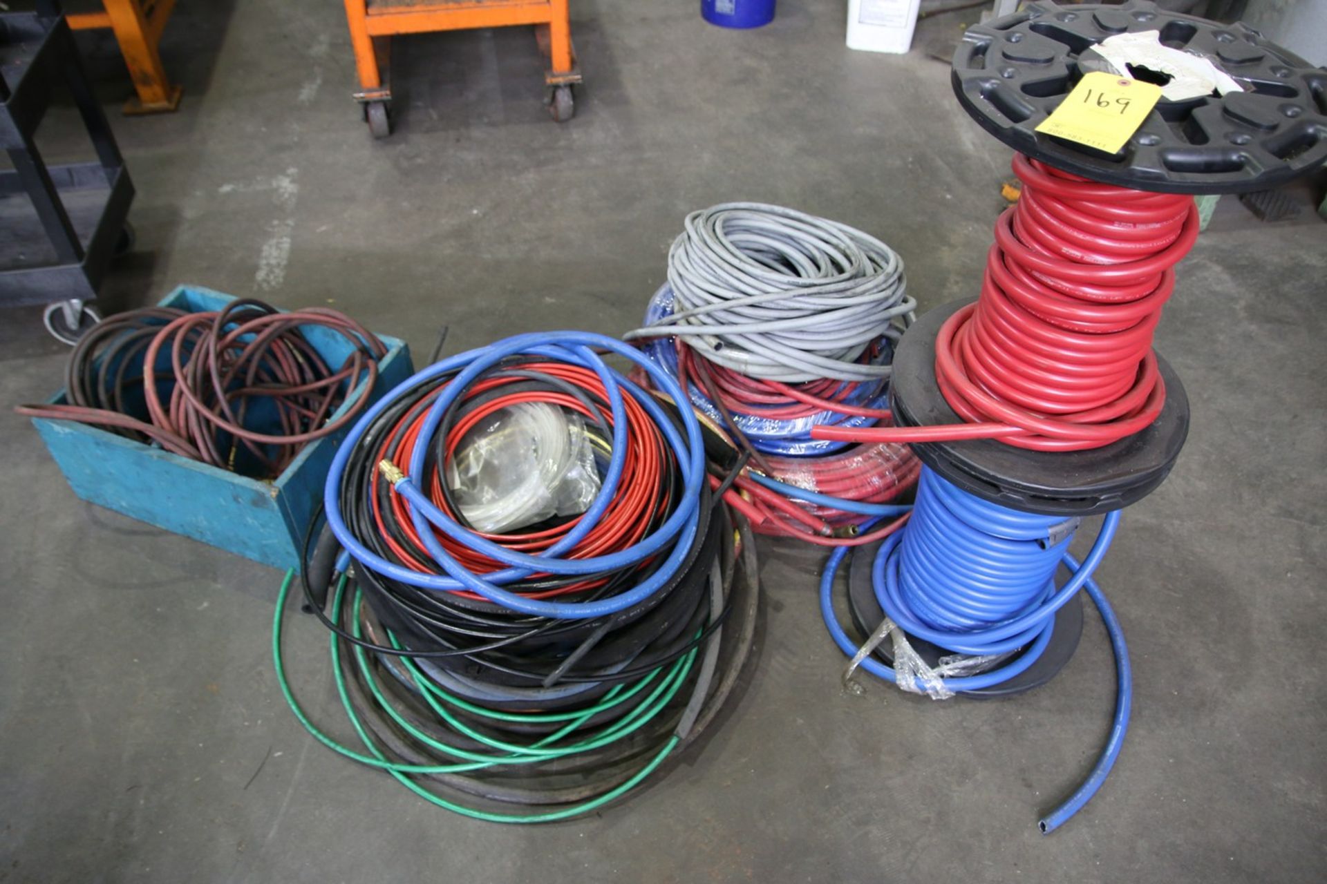 Spools and Boxes of Hoses and Tubing