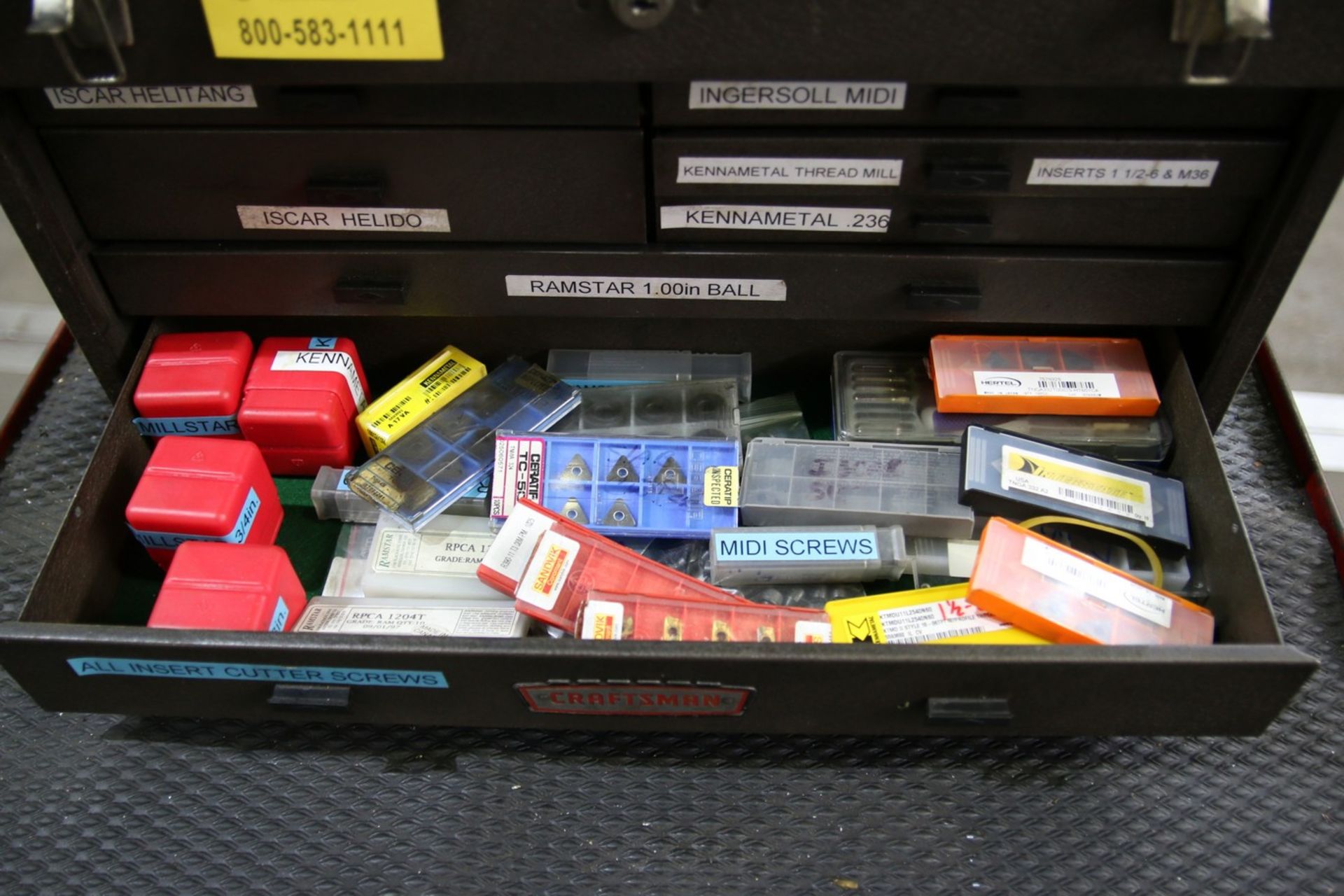 Tool Box with Contents Contents Include New and Used Carbide Inserts - Image 6 of 6