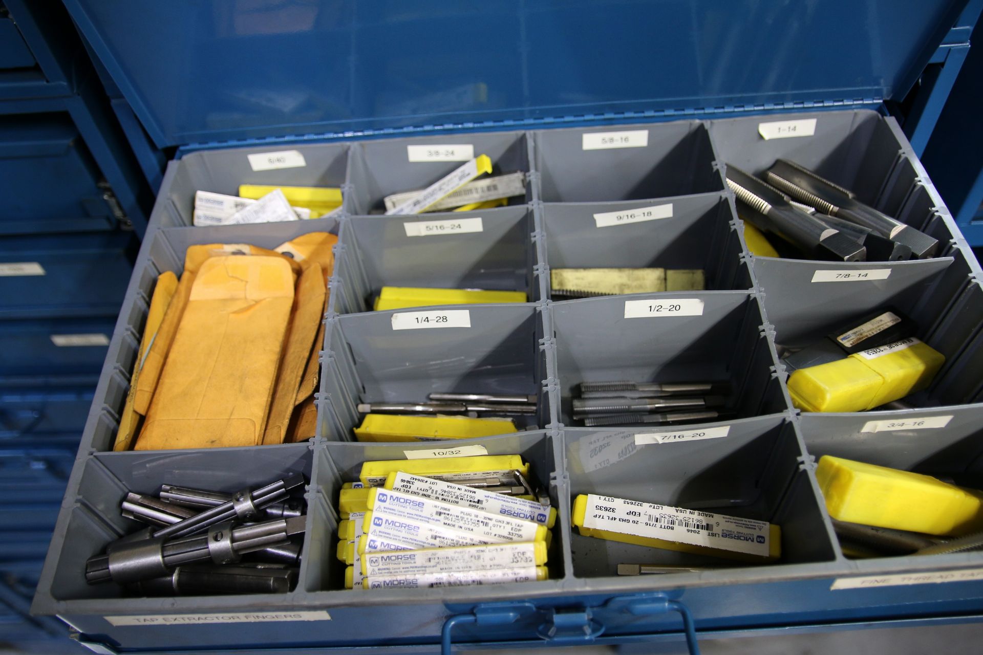 Steel Hardware Cabinet with Various Contents Contents Include Reamers, Taps, Plugs and Screws - Image 3 of 8