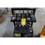 Cat 40 Tool Holders Lot of (22) Cat 40 Tool Holders, Some with Tooling, with Tool Holder Cart