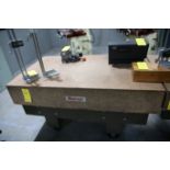 Starrett Starrett Granite Surface Plate on Rolling Table 36" x 60" x 10" H, Total Height of 34"