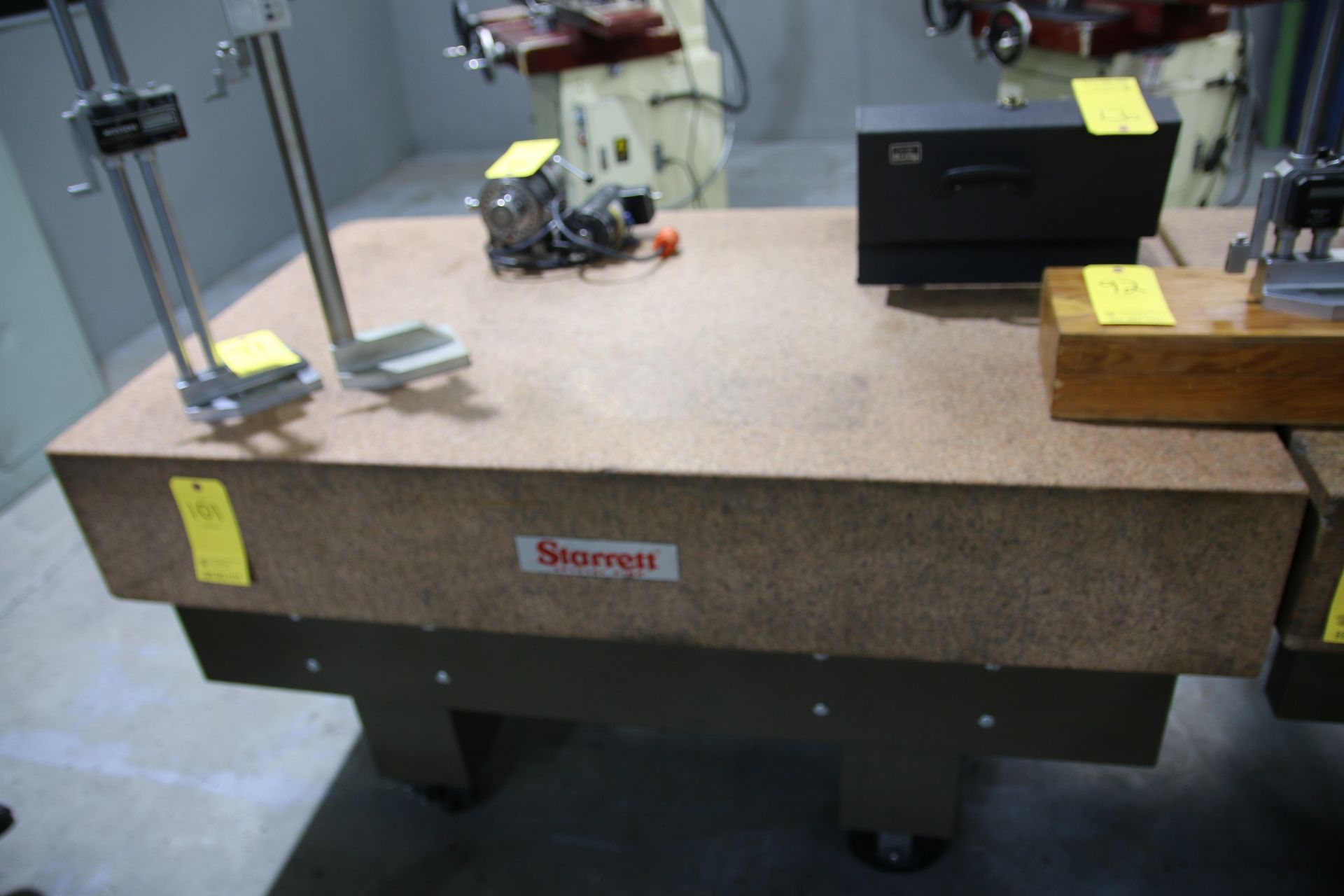 Starrett Starrett Granite Surface Plate on Rolling Table 36" x 60" x 10" H, Total Height of 34"