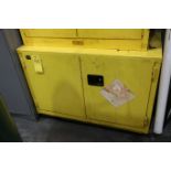 Flammable Safety Cabinet with Contents 48" x 22" x 36" H