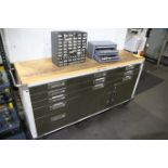Ultra HD Ultra HD Rolling Tool Chest/Cabinet with Contents Contents Include Taps, New and Used