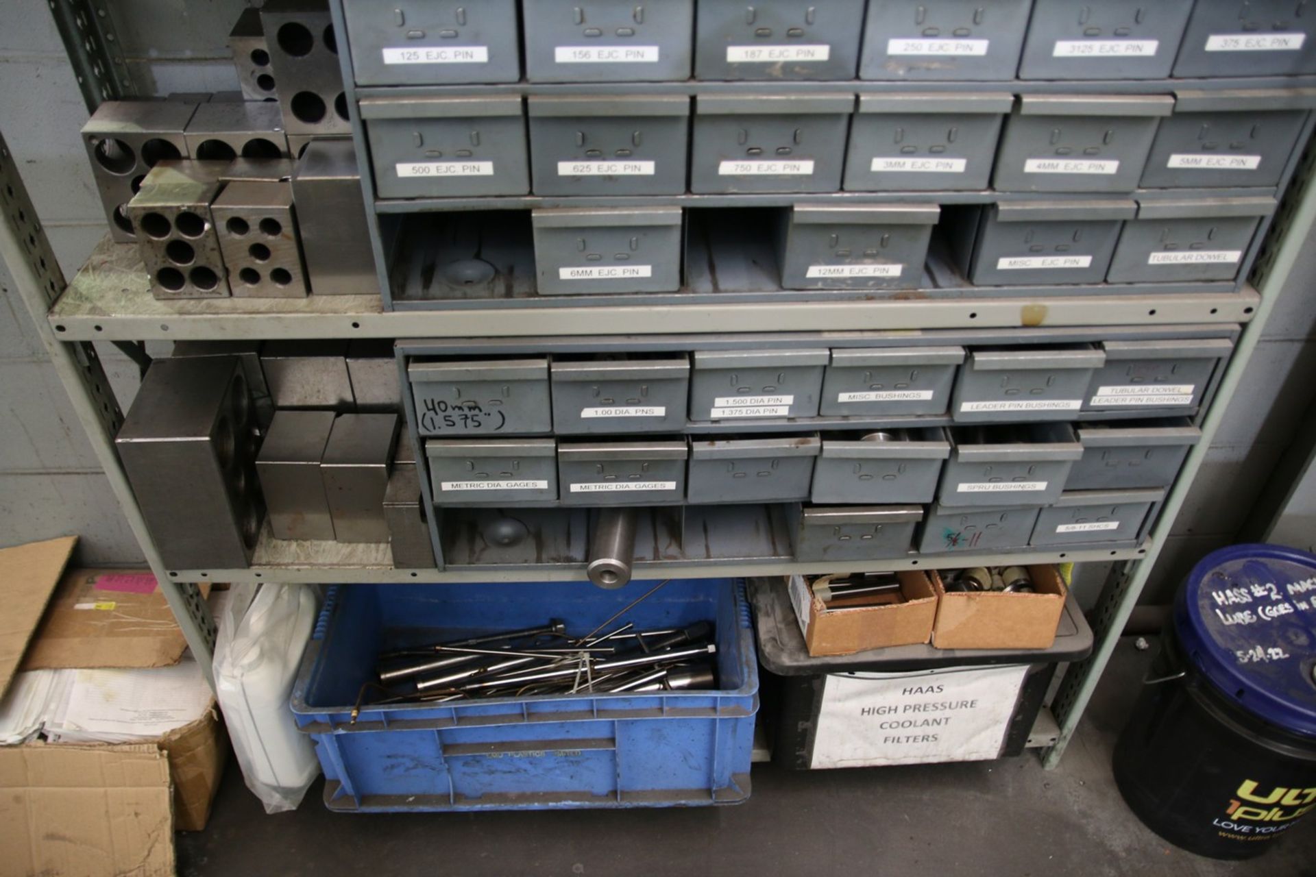 Steel Shelf with Various Contents Contents Include Ejector Pins, Bushings, Dowels and Other Misc. - Image 3 of 3