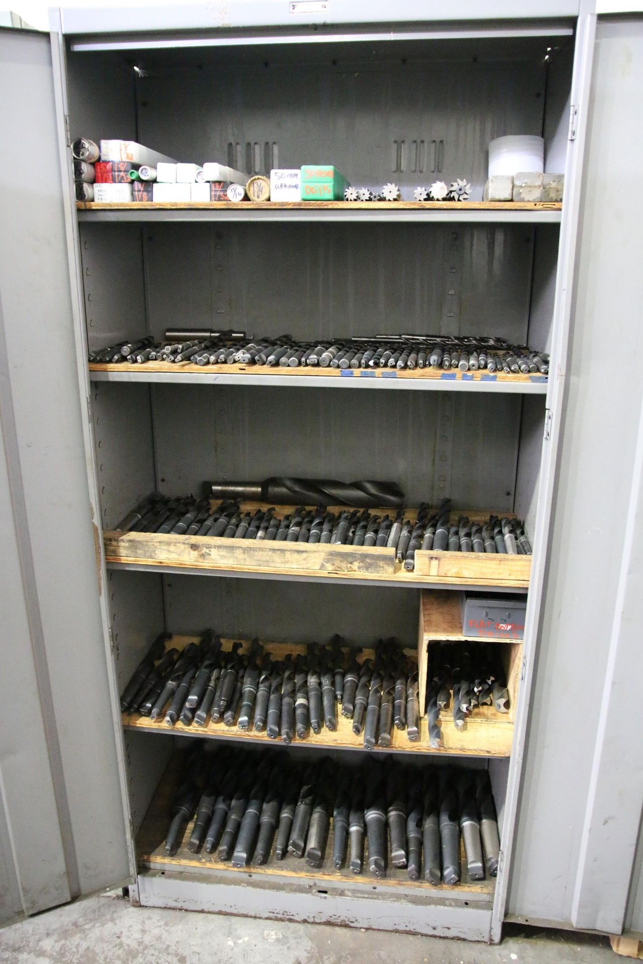 2-Door Cabinet with Various Drills and Reamers - Image 2 of 4
