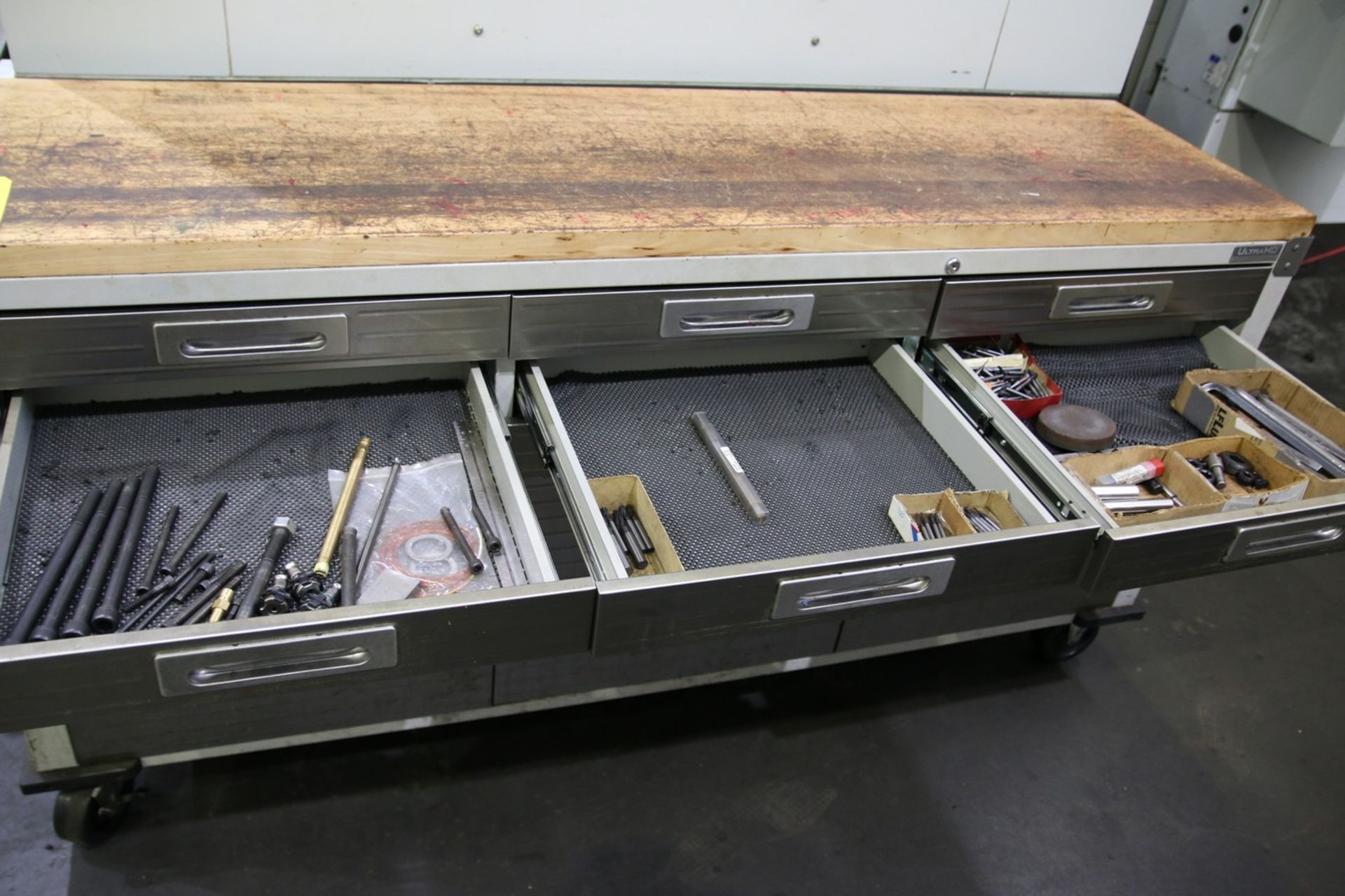 Ultra HD Ultra HD Rolling Tool Chest/Cabinet with Contents Contents Include Collets, Taps, Misc. - Image 3 of 7
