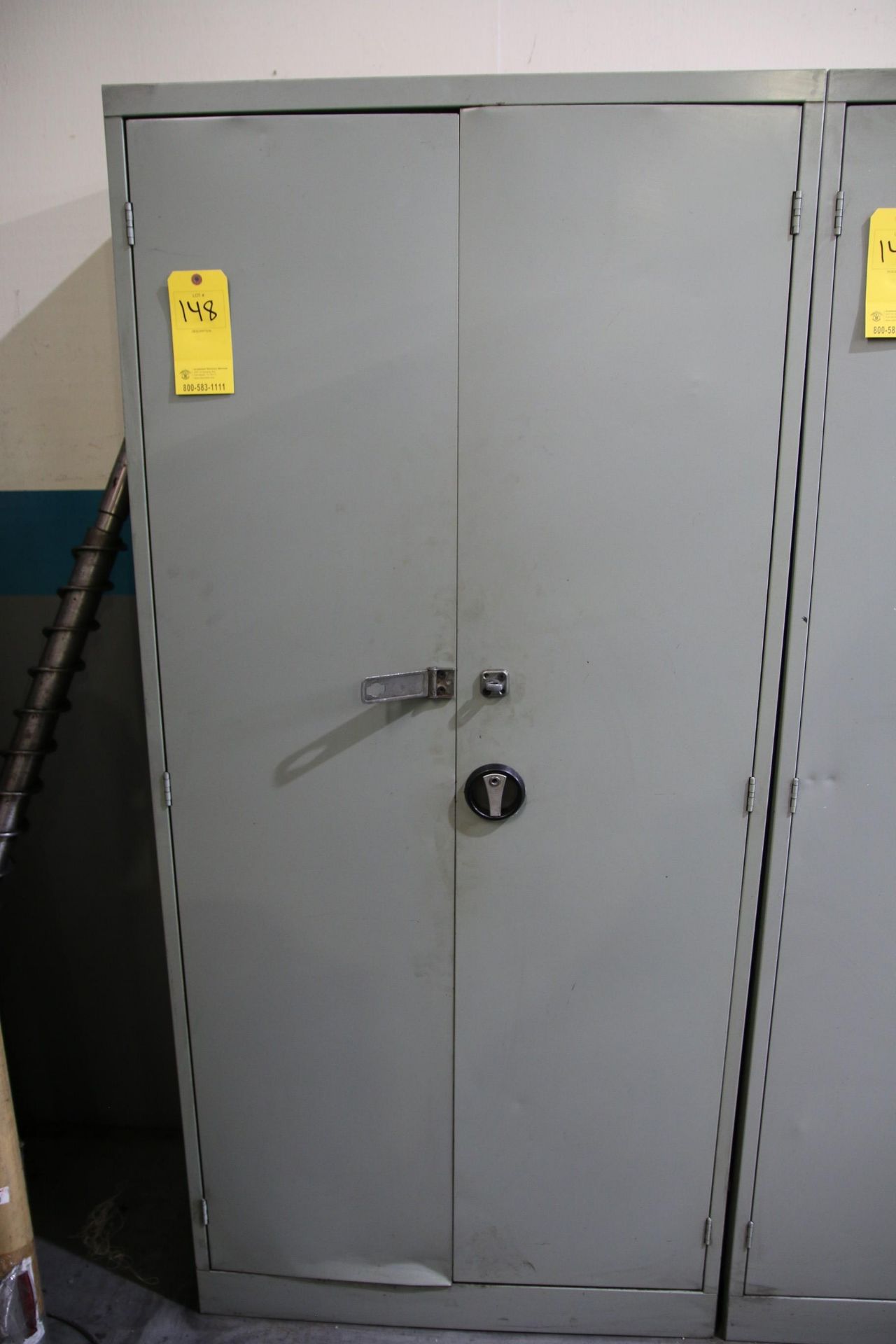 2-Door Cabinet with Reamers, Drills and Misc. Fittings