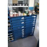 Steel Hardware Cabinets with Various Contents (2) Cabinets, Contents Include Socket Head Bolts,