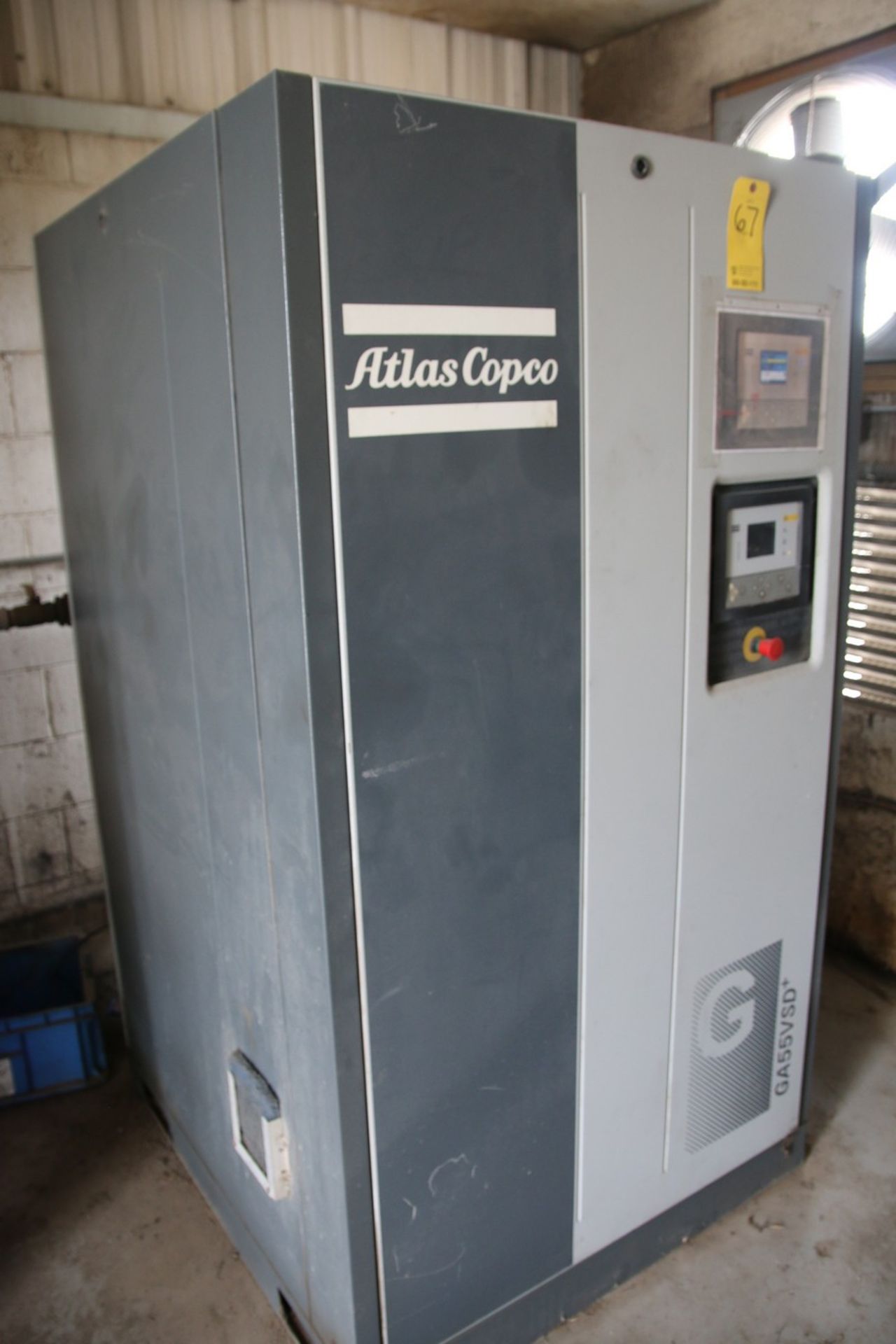 Atlas Copco GA55VSD+ Atlas Copco GA55VSD+ Rotary Screw Air Compressor Air Clooled, Oil Injected, 125