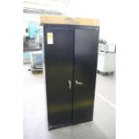 2-Door Cabinet with Various Contents Contents Include Filters, Electrical Components, Gun Drills