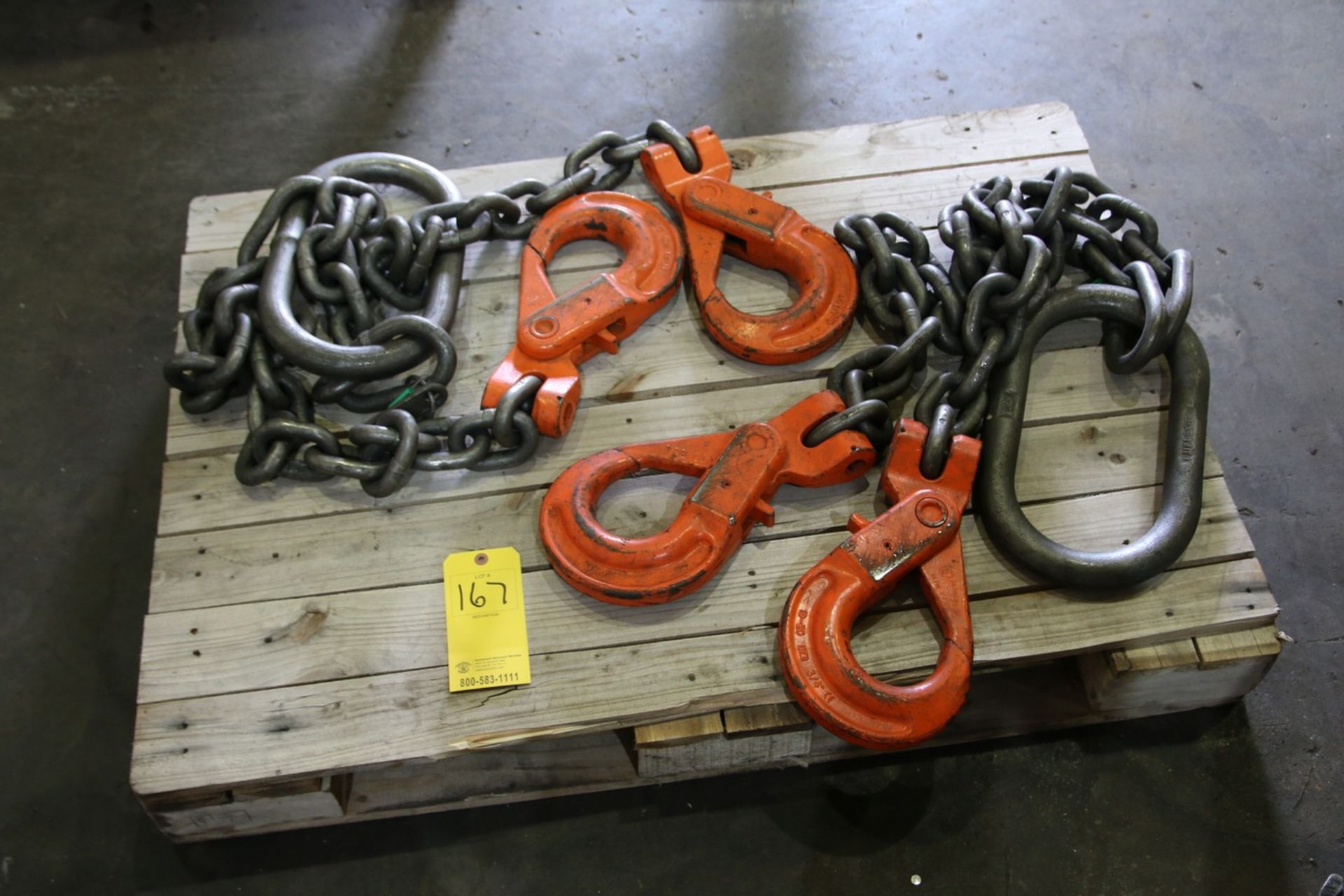 Pallet of Lifting Chains (2) 6 Ft Each