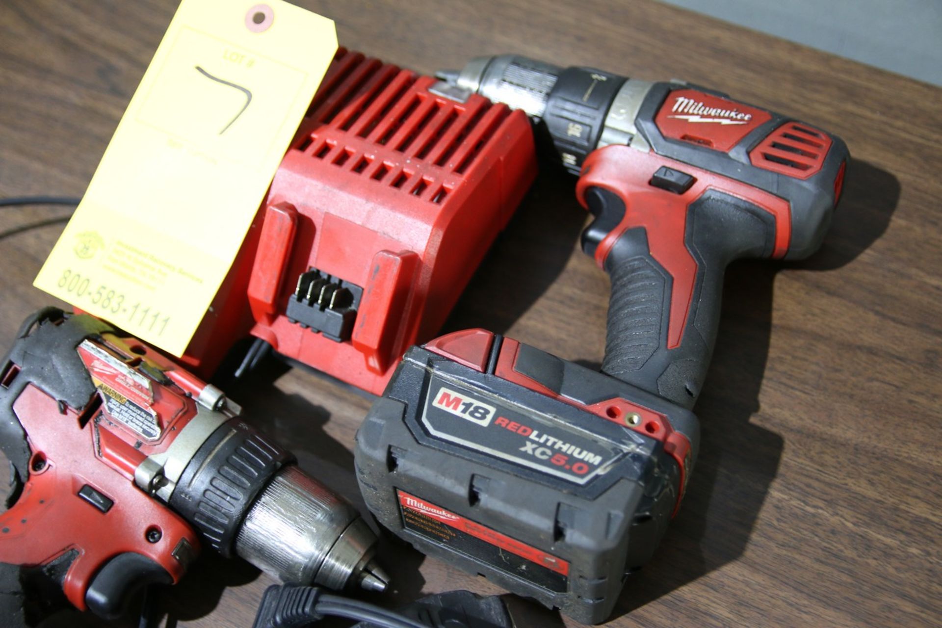 Milwaukee Milwaukee Cordless Power Tools (2) Cordless Drills, (4) Batteries, and (1) Charger - Image 2 of 2