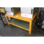 Heavy Duty Steel Tables (2) Tables, (1) 48" x 60" x 30"H, (1) 36" x 36" x 27" H, Tables Only