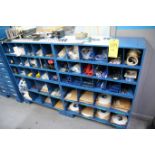 Steel Shelves with Various Contents (2) Sections, Contents Include Springs, Plugs, Hardware and