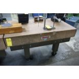 Starrett Starrett Granite Surface Plate on Rolling Table 36" x 60" x 10" H, Total Height of 34"