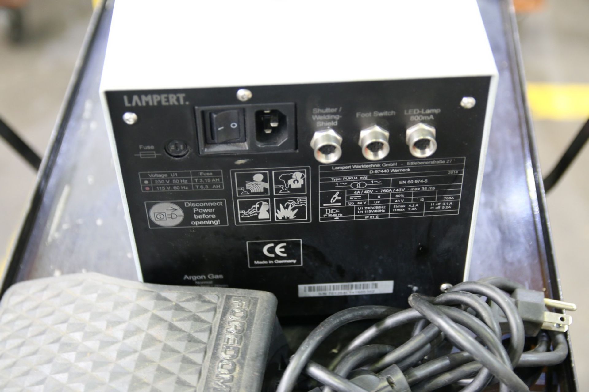 Lampert PUKU4 Lampert PUKU4 Precision Welder with Cart and Accessories - Image 3 of 4