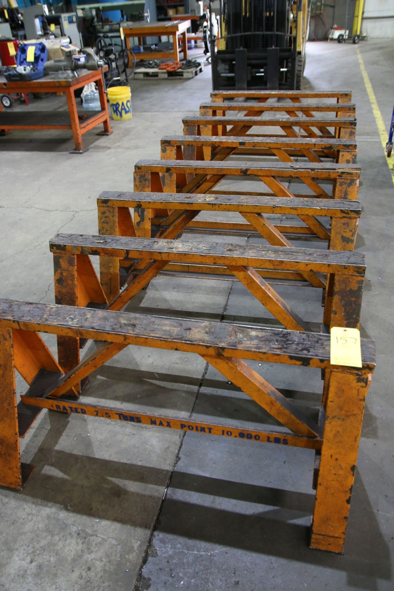 Lot of Saw Horses (8) Saw Horses, 48" W x 24" H