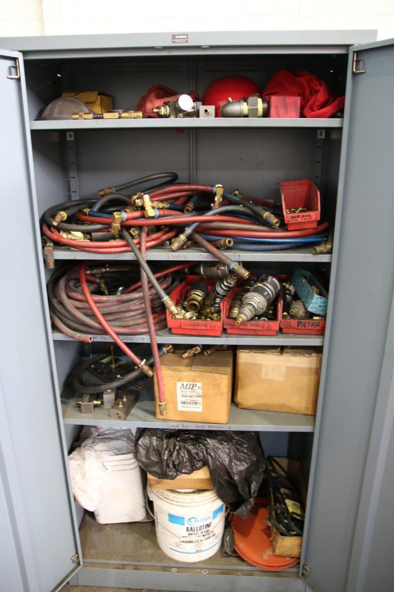 2-Door Cabinet with Air Hoses and Fixtures - Image 2 of 4