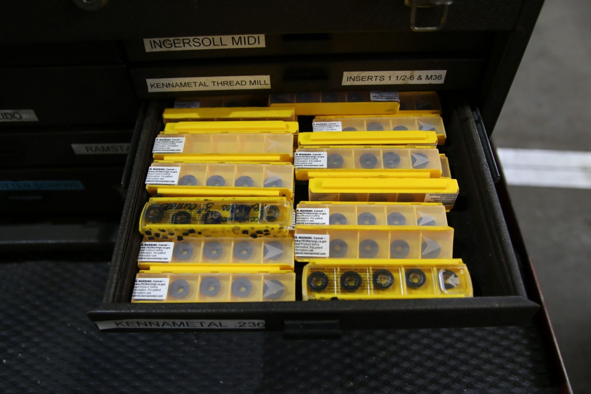 Tool Box with Contents Contents Include New and Used Carbide Inserts - Image 4 of 6