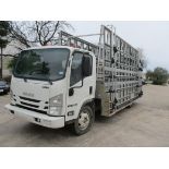 2022 ISUZU NRR GLASS TRUCK, GAS ENGINE, AUTO TRANS, AC, OD READS: 14,464 MILES, VIN: