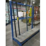 GLASS RACK, APPROX 81" X 6'HT