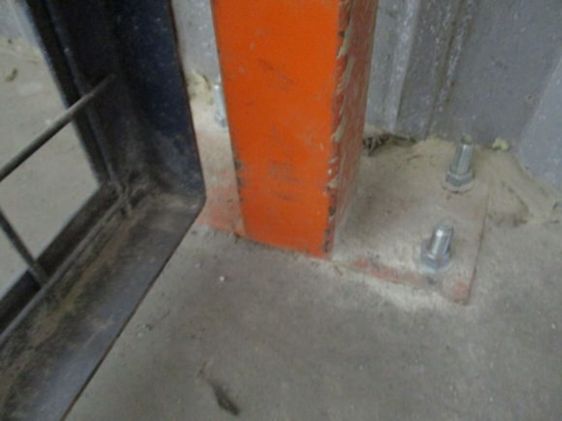 SECURITY FENCING W/ GATE, FASTENED W/ FLOOR ANCHOR - Image 5 of 6