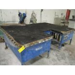 BROMER INC BELT SANDER W/ GLASS FEED TABLE & BELT