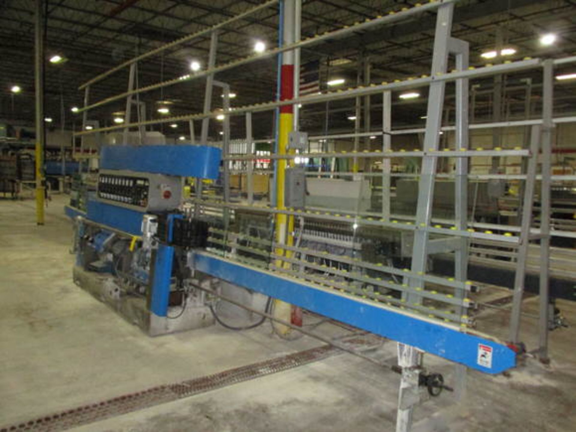 2020 HISENG GLASS STRAIGHT LINEMULTILEVEL EDGING MACHINE, MDL: HSE-954DSA, 10-SPINDLE - Image 5 of 22