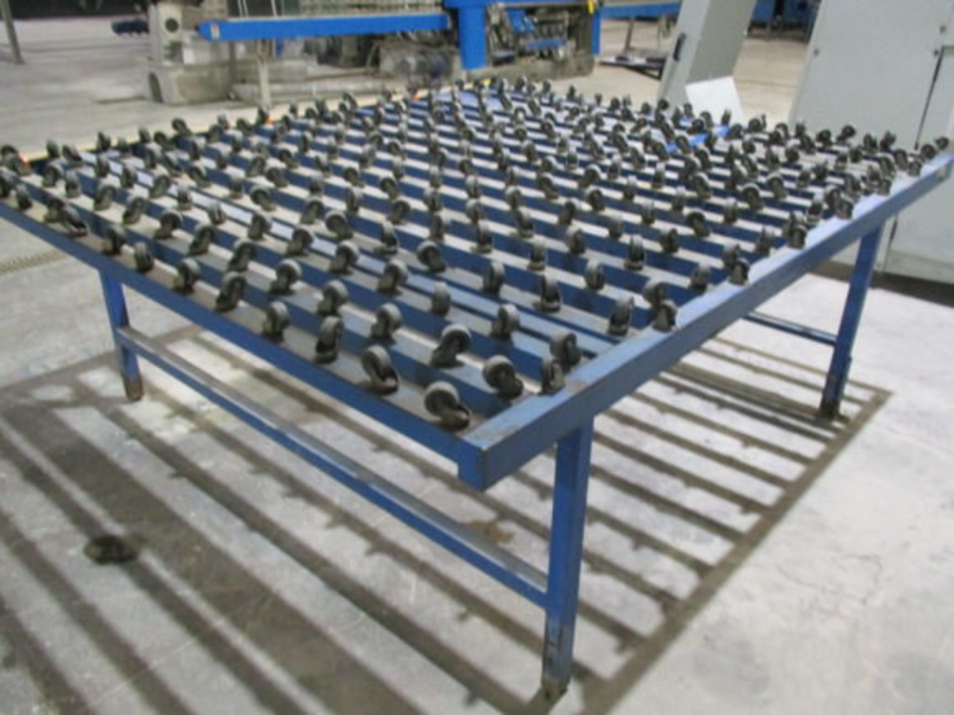 GLASS TRANSFER TABLE, APPROX 84