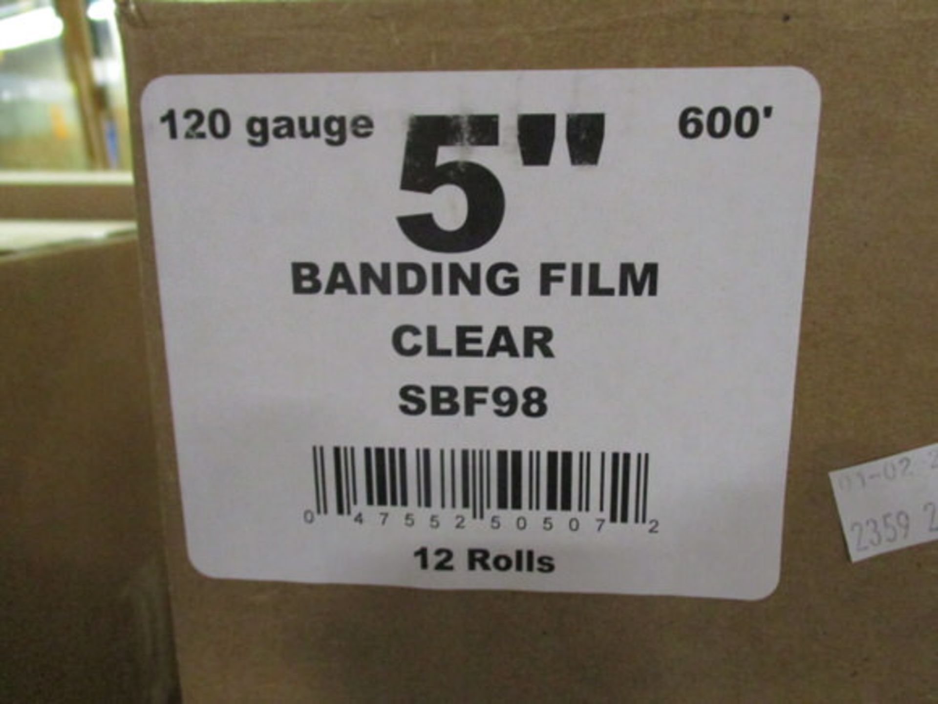 APPROX (21) CASES OF (12) ROLLS 5" BANDING FILM, 120 GA - Image 3 of 4