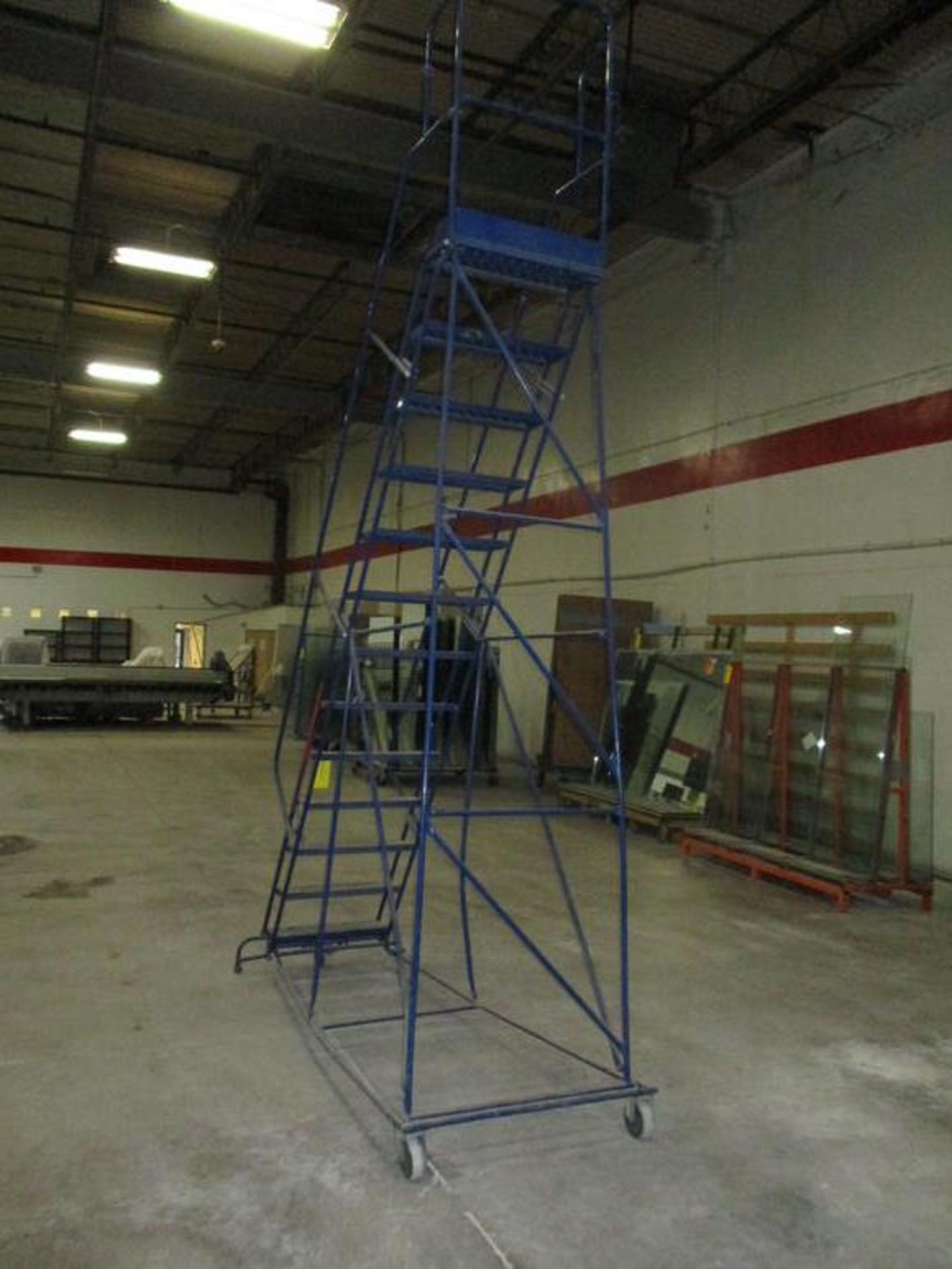 PORTABLE WAREHOUSE LADDER, 10 STEP - Image 2 of 2