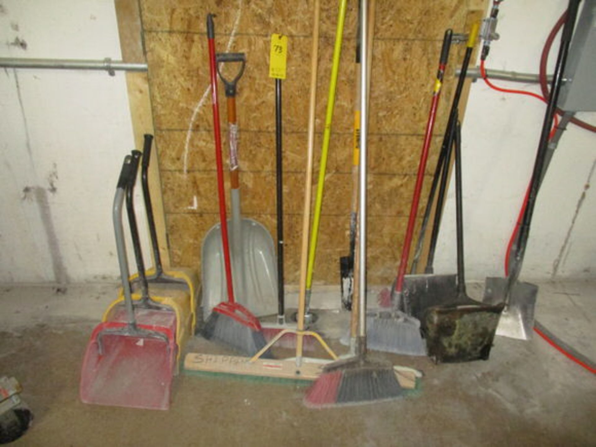 BROOMS, SHOVELS & DUST PANS