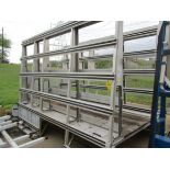 SCHODORF ALUM GLASS TRUCK RACK, APPROX 12' X 8'HT