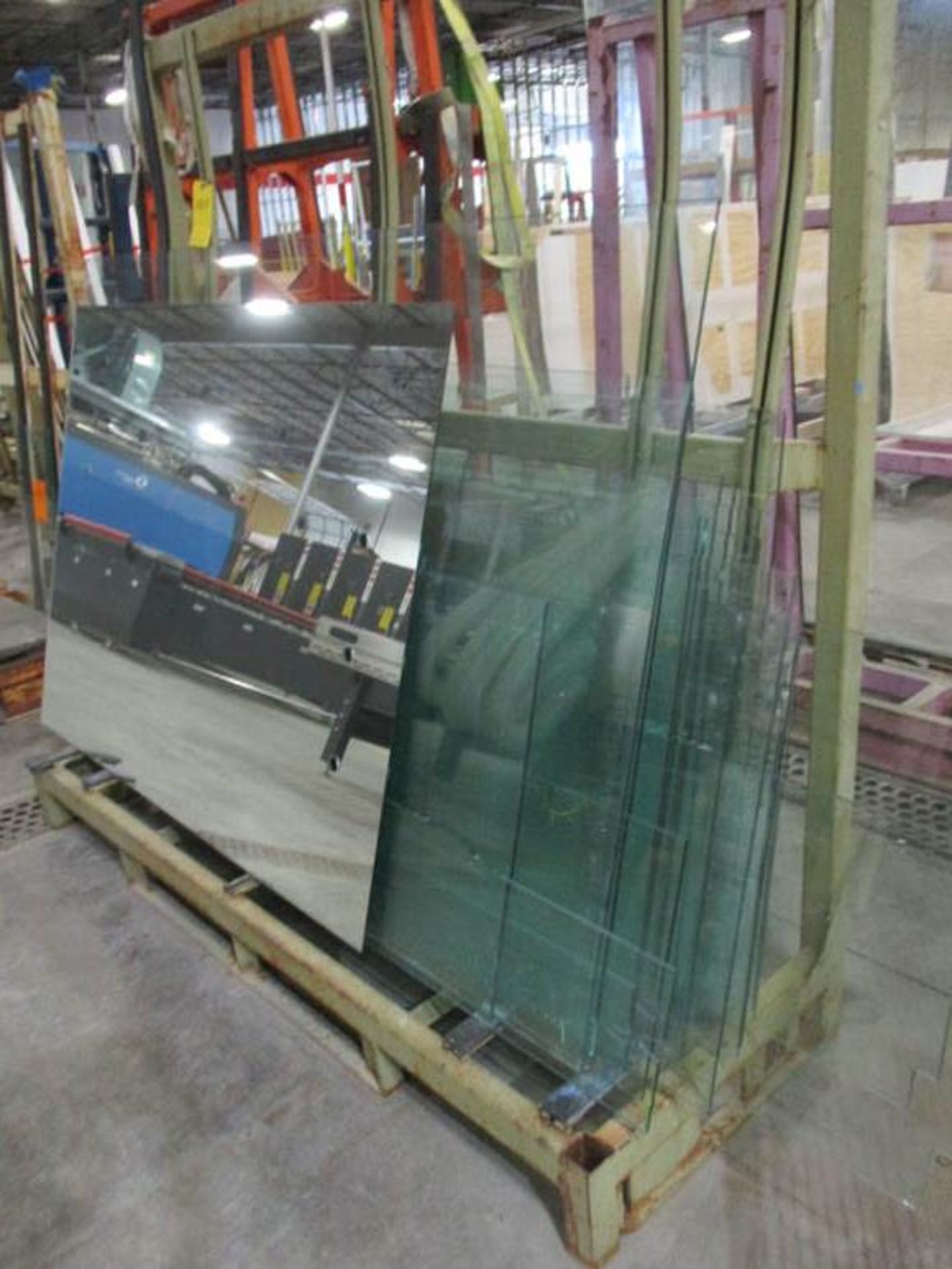 GLASS RACK, APPROX 81" X 6'HT W/ ASSORT GLASS - Image 2 of 2