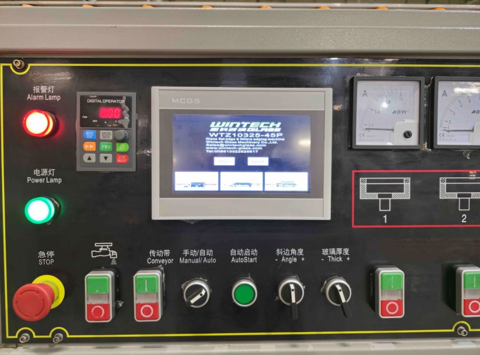 2023 WINTEC WTZ10325-45P GLASS POLISHER, 480V, THICKNESS 3-20MM, GLASS WIDTH: 30-3000M - Image 3 of 15