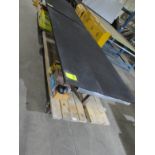 GLASS WORK TABLE, APPROX 4' X 8' 38" HT