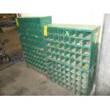 (2) DOUBLE STACKED BINS W/ ASSORT FASTENERS/FITTINGS