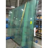 (9) GLASS SHEETS, 10.0 X 96" X 130" (NO RACK)