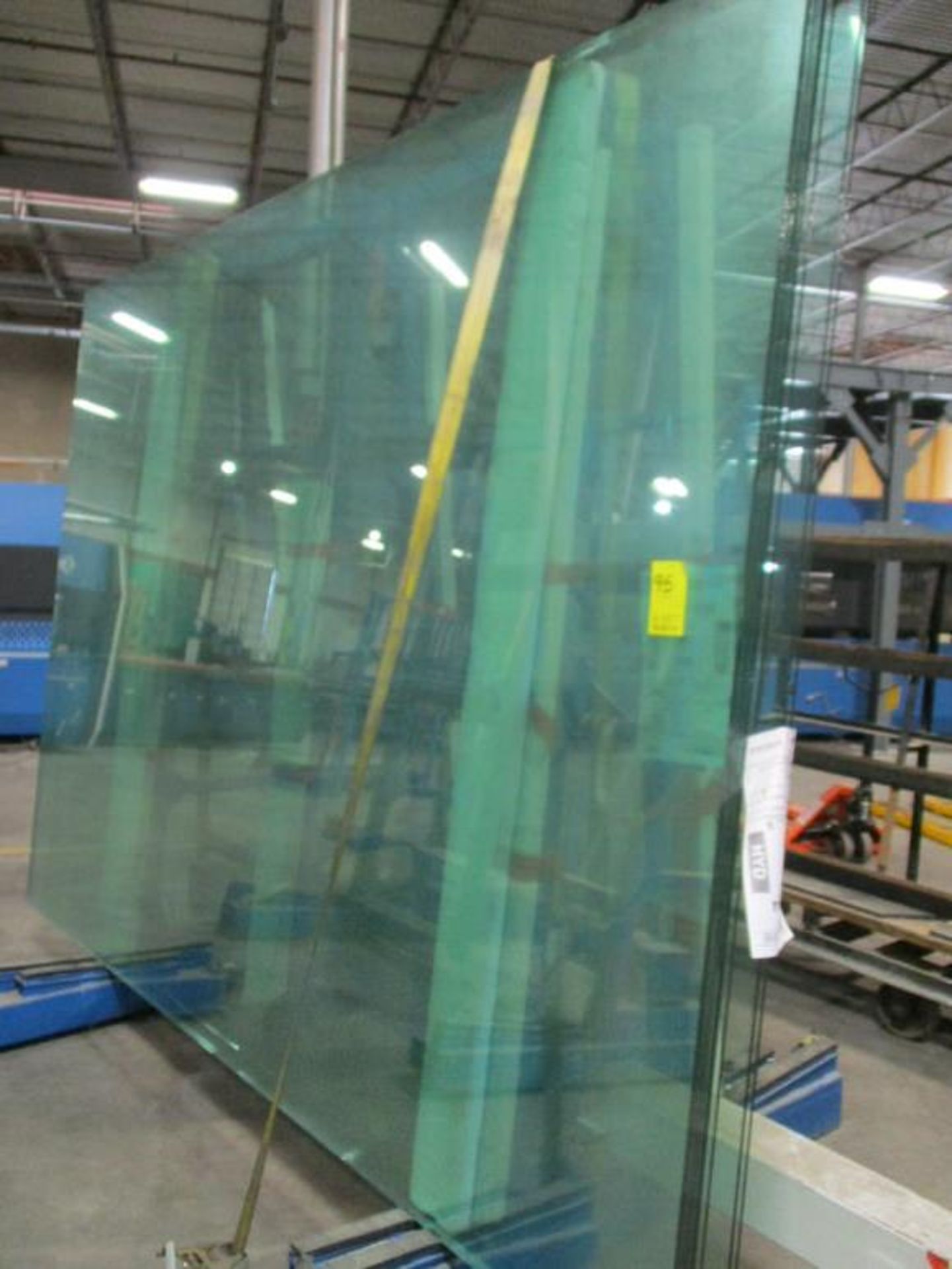 (9) GLASS SHEETS, 10.0 X 96" X 130" (NO RACK)